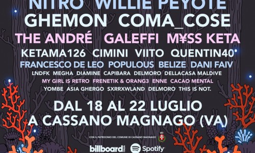 Woodoo Fest 2018, cast completo e tutte le novità di questa edizione: Cosmo, Nitro, Frah Quintale, Ghemon Willie Peyote, Coma_Cose e molti altri